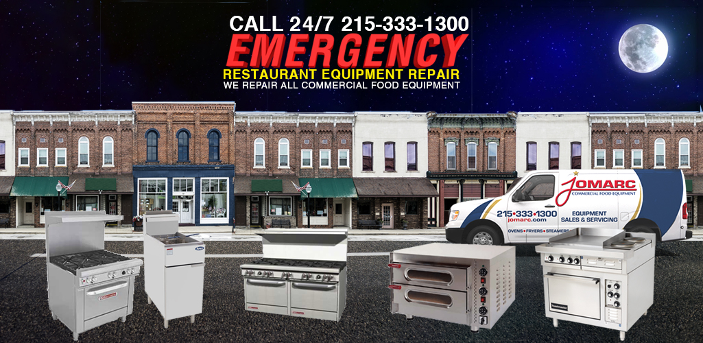 EMERGENCY Restaurant Equipment Repair for New Jersey Philadelphia Commercial Food Equipment Repair for Gloucester Township 08021 Jomarc Hobart Mixer Repair in Philadelphia serves Blackwood 08012 08029 Glendora, Gloucester County. We repair all Brands of: slicers, food cutters, fryers, warmers, griddles, steamers, dishwashers, pan washers, rack ovens, bakery equipment