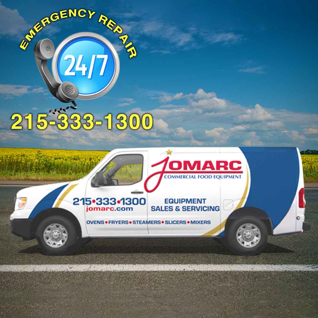 Emergency Service for all fryers, ranges, ovens, saws, slicers, booster heaters, dishwashers, food cutters, meat grindrs, pizz ovens, & more. We cover the Philadelphia Metro Area & All of South Jersey including Cape May & Altantic Counties. Out of the area? You can ship it to us call 215-333-1300
