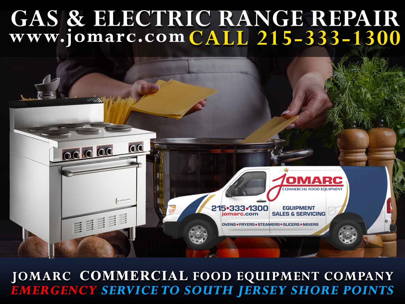 Commercial Food Equipment Repair New Jersey Atlantic County Cape May Hobart Dough Mixer Repair Pizza Oven Dishwashers Ovens Fryers Slicers Steamers