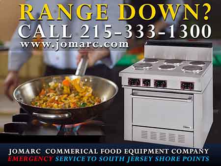 Commercial Range Repair Philadelphia Bucks County Delaware Montgomery County PA Jomarc Commercial Food Equipment Service repairs all makes and models of commercial gas & electric Ranges
