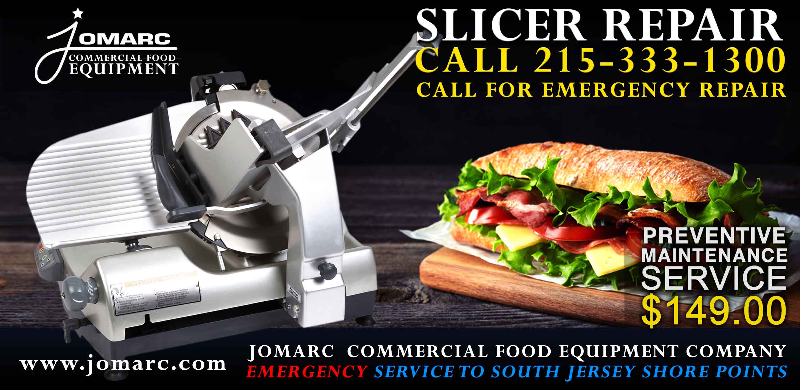 Commercial Food Equipment Repair New Jersey Atlantic County Cape May Hobart Dough Mixer Repair Pizza Oven Dishwashers Ovens Fryers Slicers Steamers 