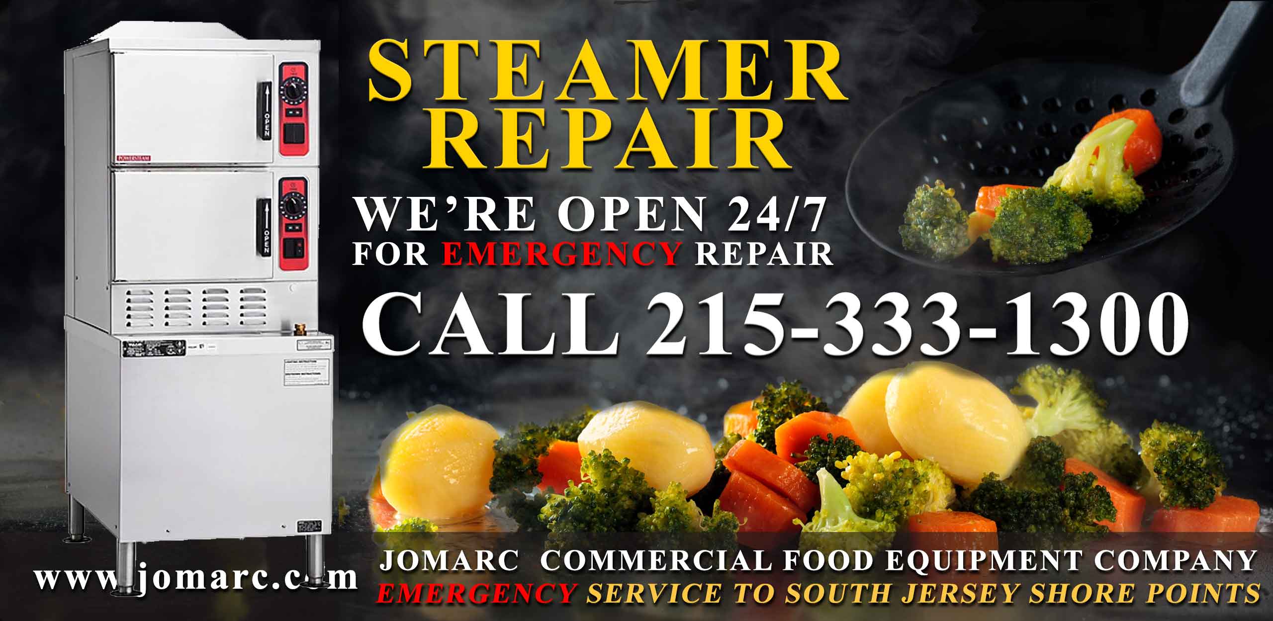 Commercial Food Equipment Repair New Jersey Atlantic County Cape May Hobart Dough Mixer Repair Pizza Oven Dishwashers Ovens Fryers Slicers Steamers 